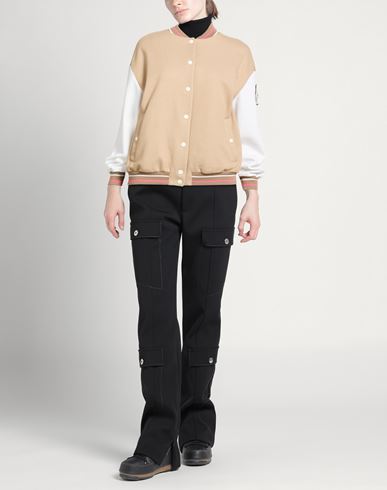 Woman Jacket Sand Size 8 Cotton, Polyester, Acetate