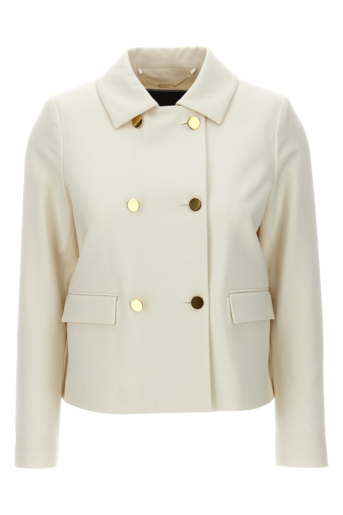 Cropped Double-Breasted Jacket