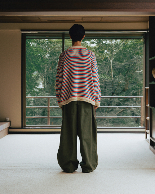 Herringbone Fatigue Balloon Pants