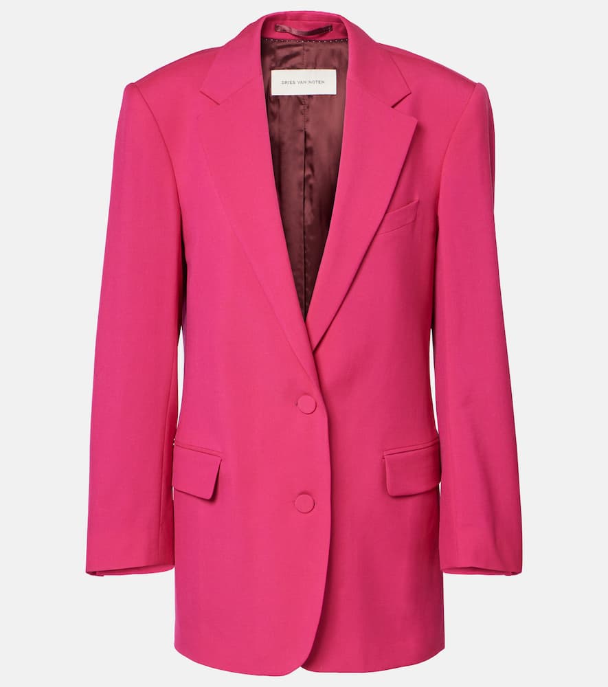Oversized wool and mohair blazer