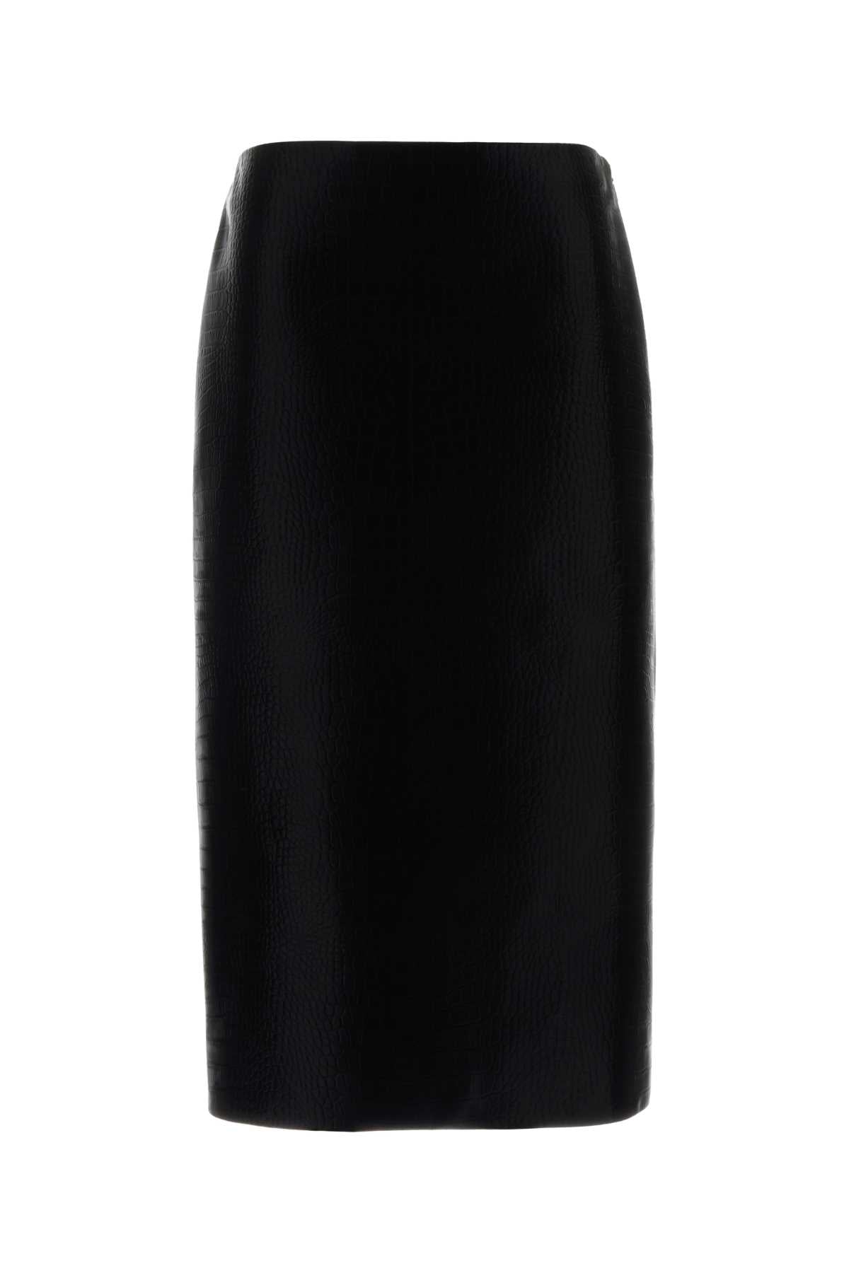 Lamb Skin Skirt — Black