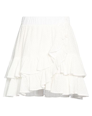 Woman Mini skirt White Size 2 Cotton