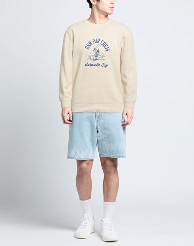 Man Sweatshirt Ivory Size XXL Cotton