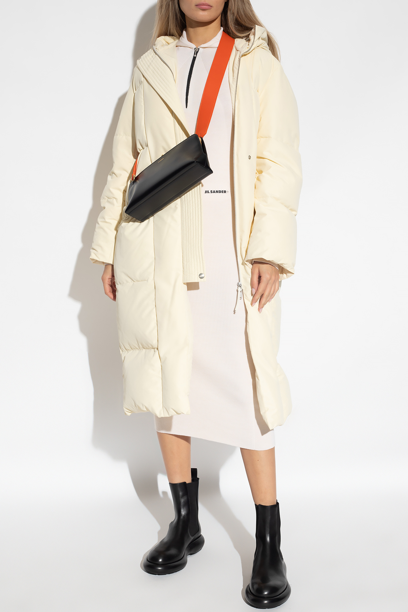 Hoodie Dress, Women's, Cream
