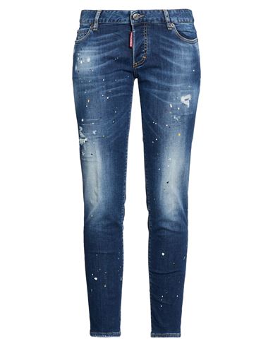 Woman Jeans Blue Size 2 Cotton, Elastane
