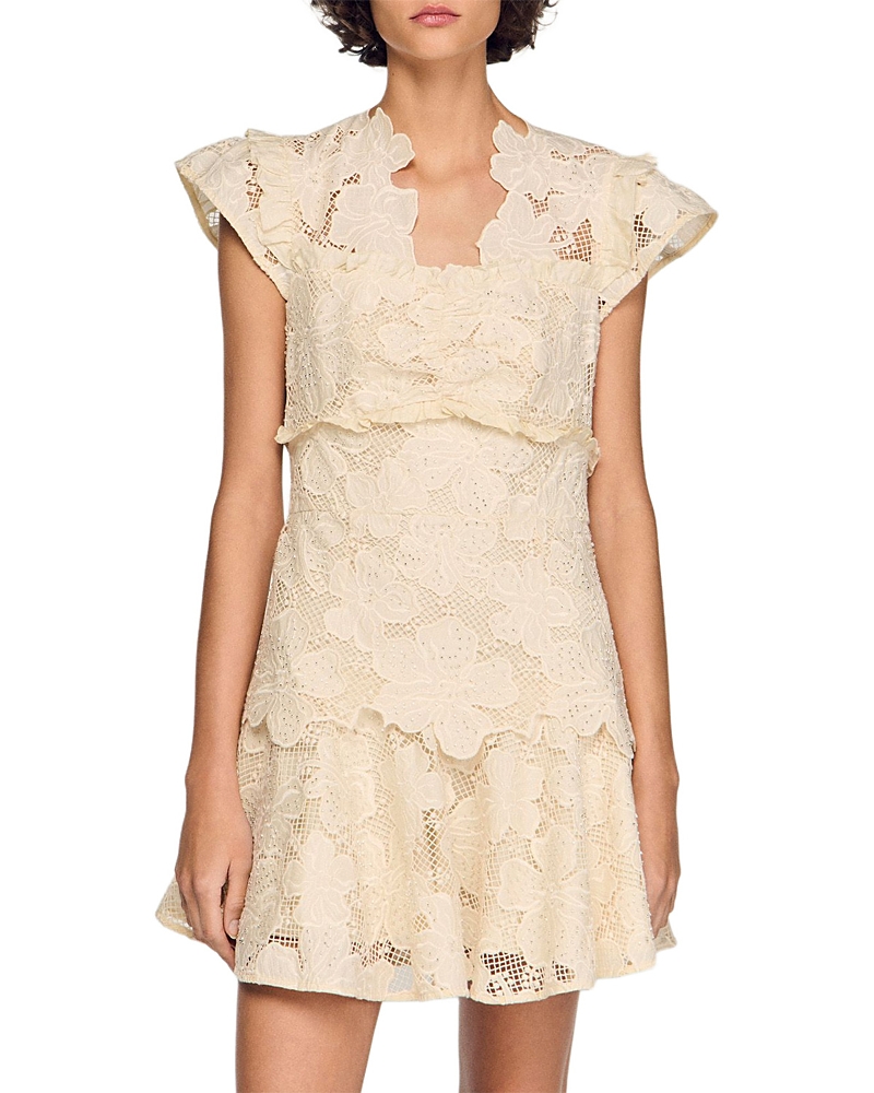 Lyrella Guipure Mini Dress