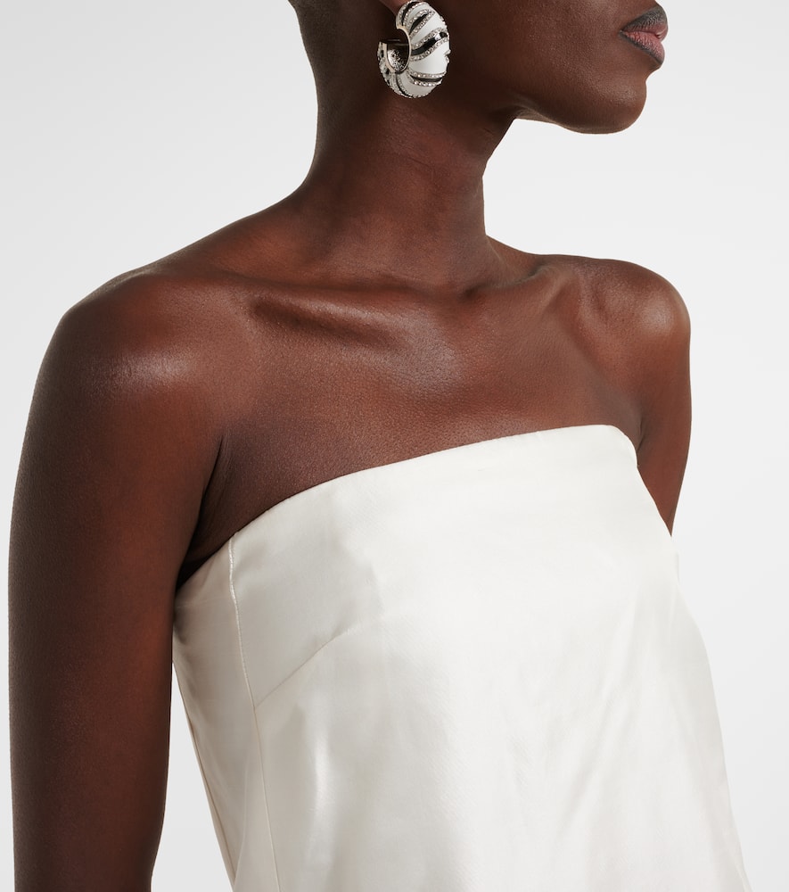 Lidia silk satin minidress