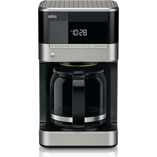 BrewSense 12-Cup Drip Coffee Maker with Brew Strength Selector and Glass Carafe in Stainless Steel/B