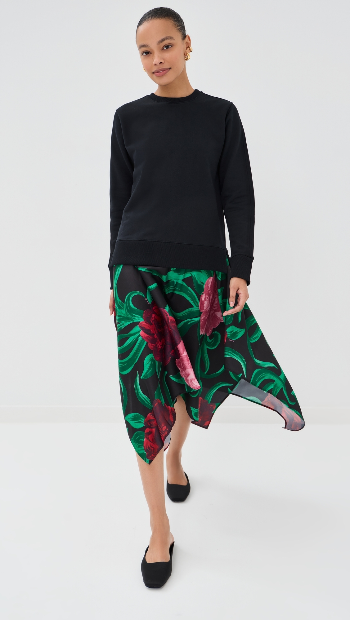 Sporty Foulard Dress Peony