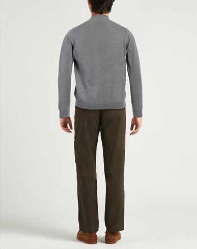 Alpha Studio Man Cardigan Grey Size 44 Merino Wool