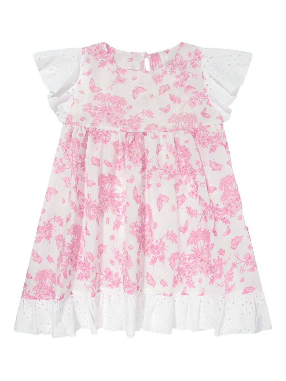 Floral-print dress - Pink
