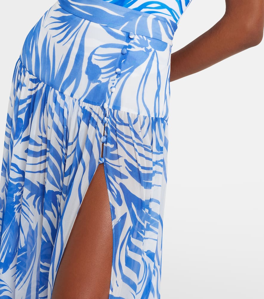 Jaimee high-rise printed maxi skirt