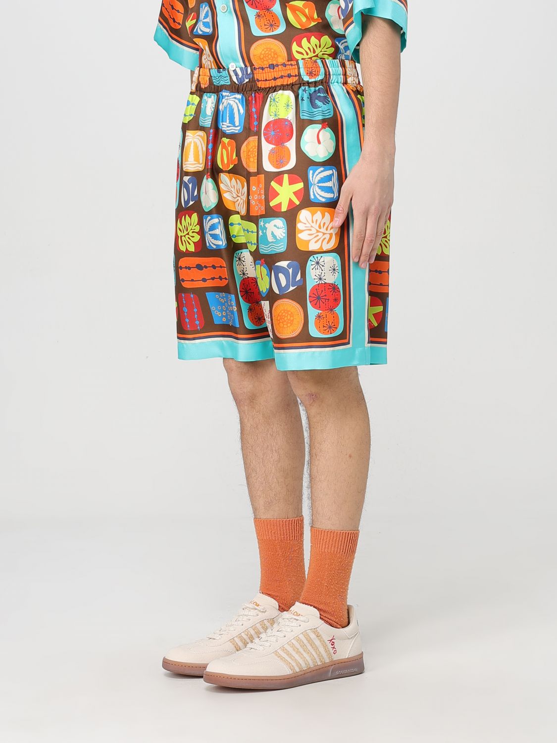 DSQUARED2 elastic-waistband shorts - Blue