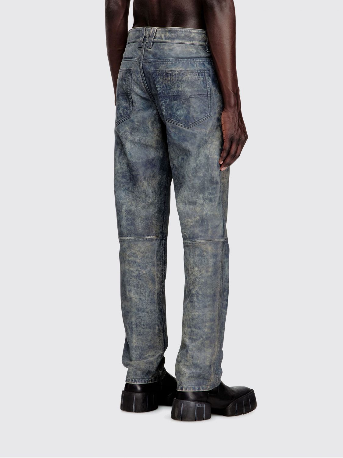 Pants Men color Denim