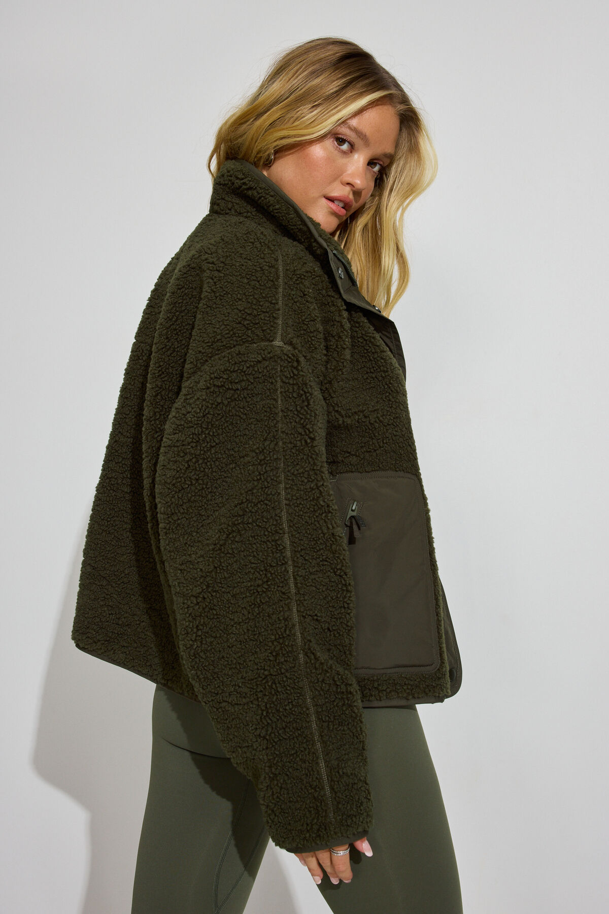 Sherpa Mixed Media Jacket