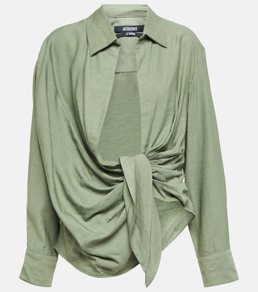 Le Bahia tie-front shirt