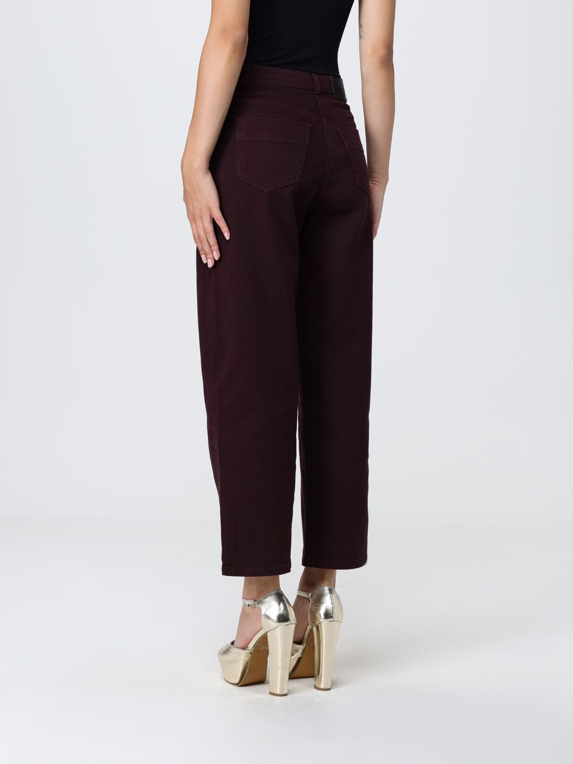 Jeans Woman color Wine
