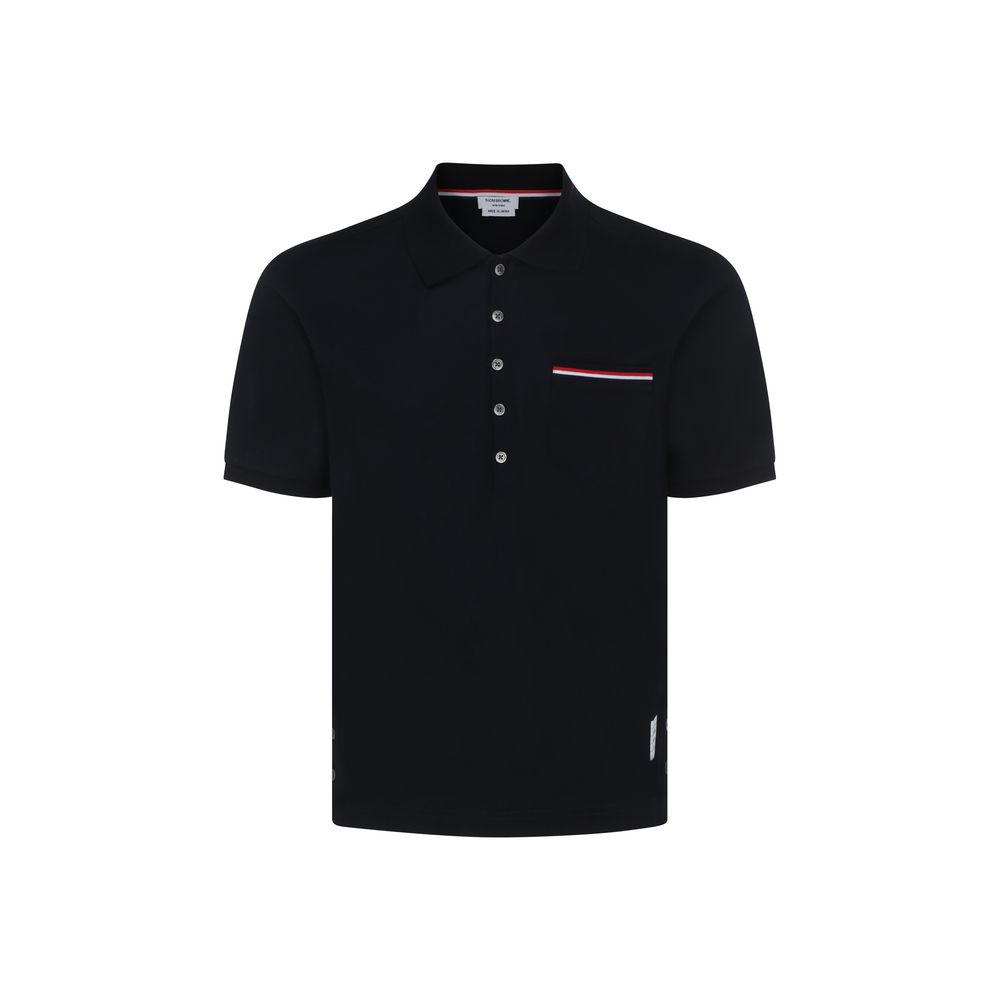 Cotton Polo Polo Shirt — Black