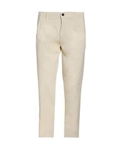 Man Pants Ivory Size 32 Cotton, Elastane