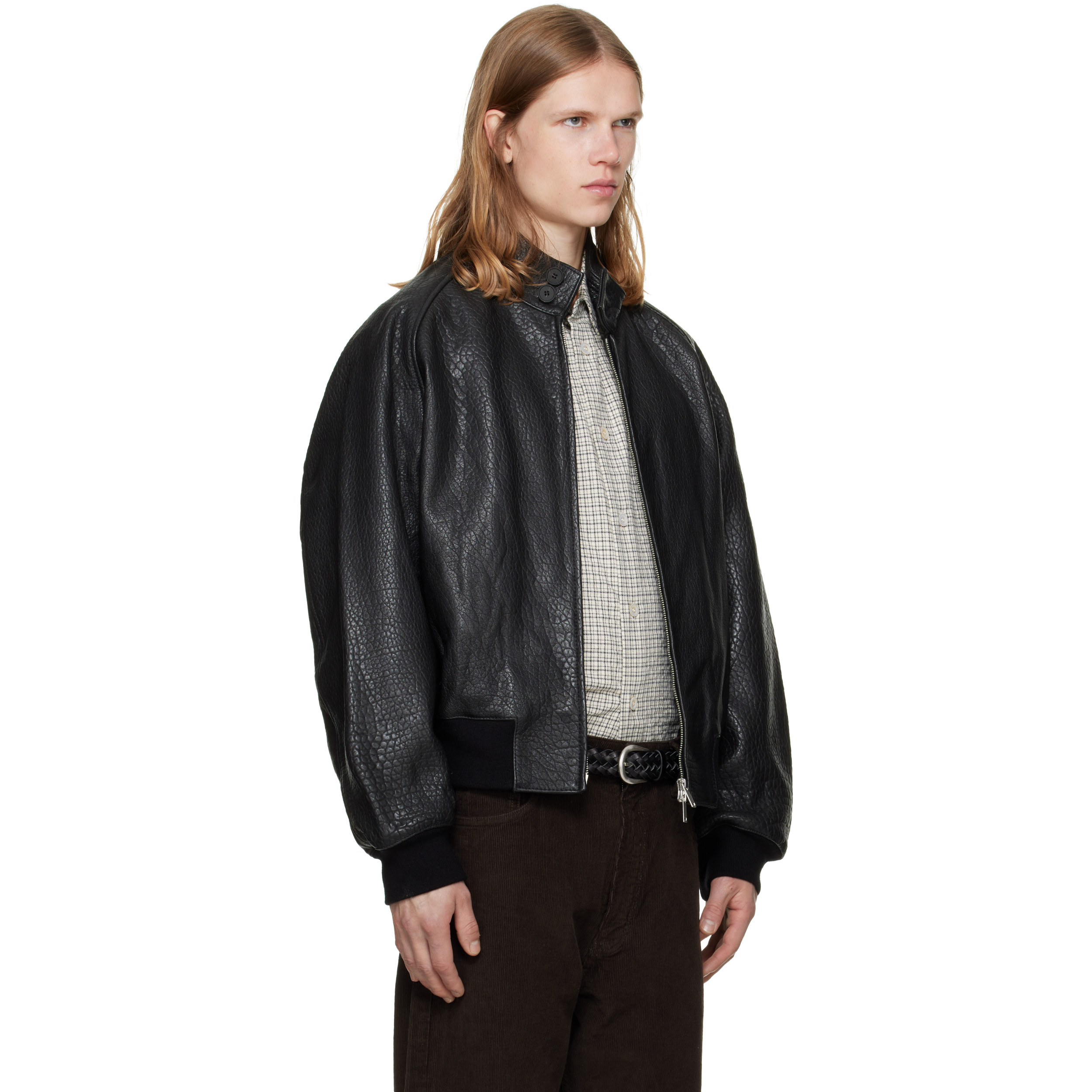 Black Over Leather Jacket