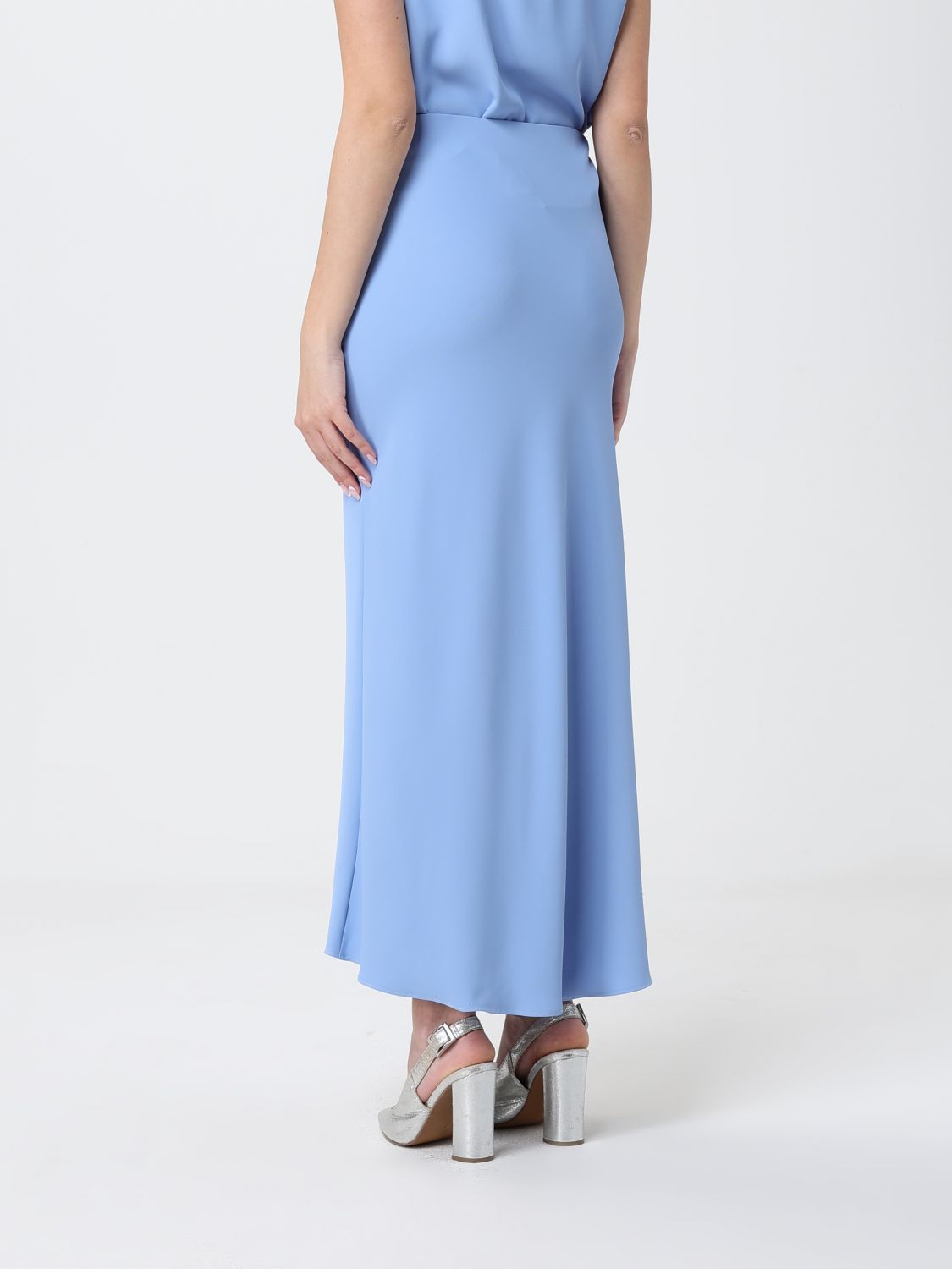 Skirt Woman color Gnawed Blue