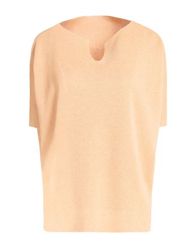 Woman Sweater Apricot Size M Viscose, Polyester