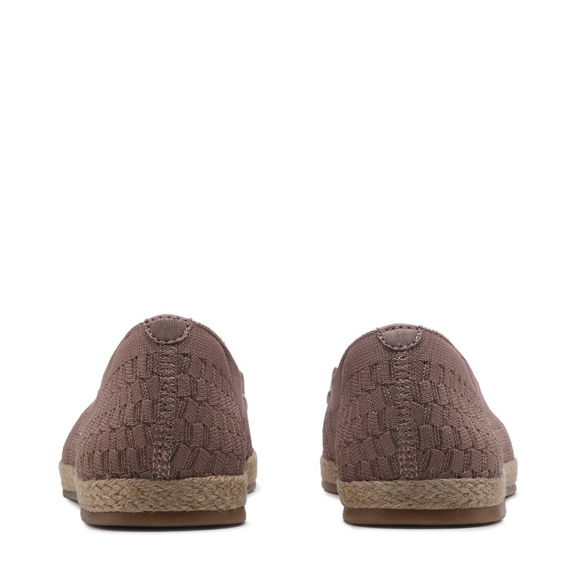 Women's Cleo Jute Fashion Luncheon Stretch Knit Loafers (Mocha)