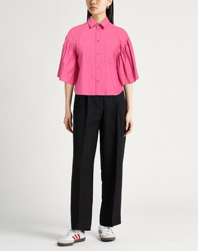 Red Valentino Woman Shirt Fuchsia Size 6 Cotton, Polyester
