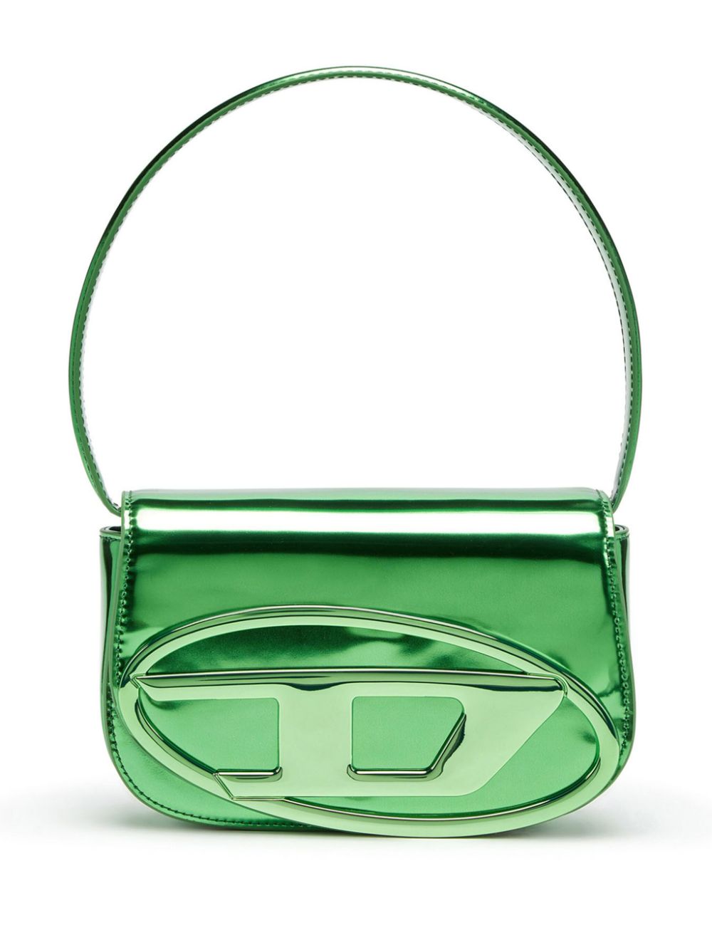 1DR mirrored-finish shoulder bag - Green