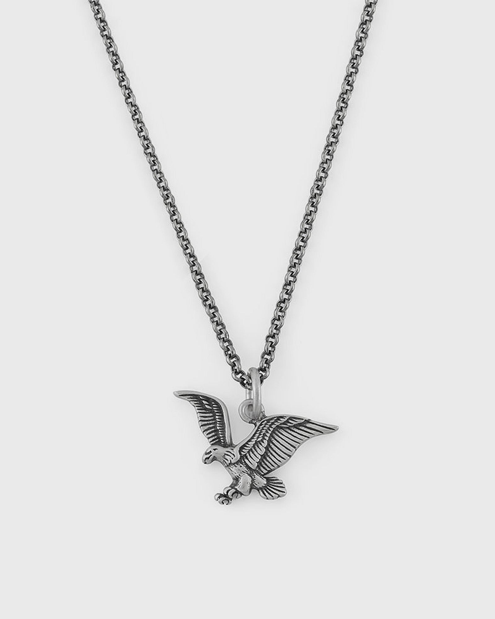 Silver Eagle Necklace silver male Jewellery now available at BSTN