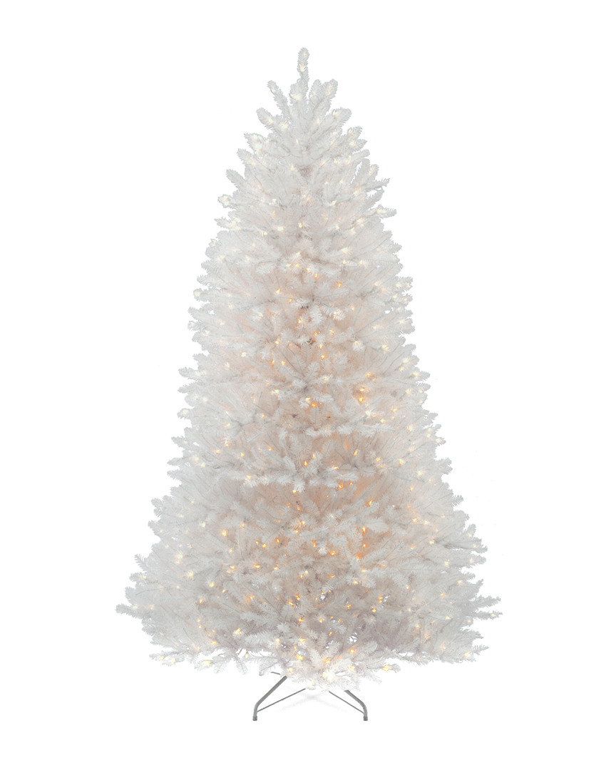 National Tree Company 7ft Dunhill White Fir Tree with 700 Clear Lights