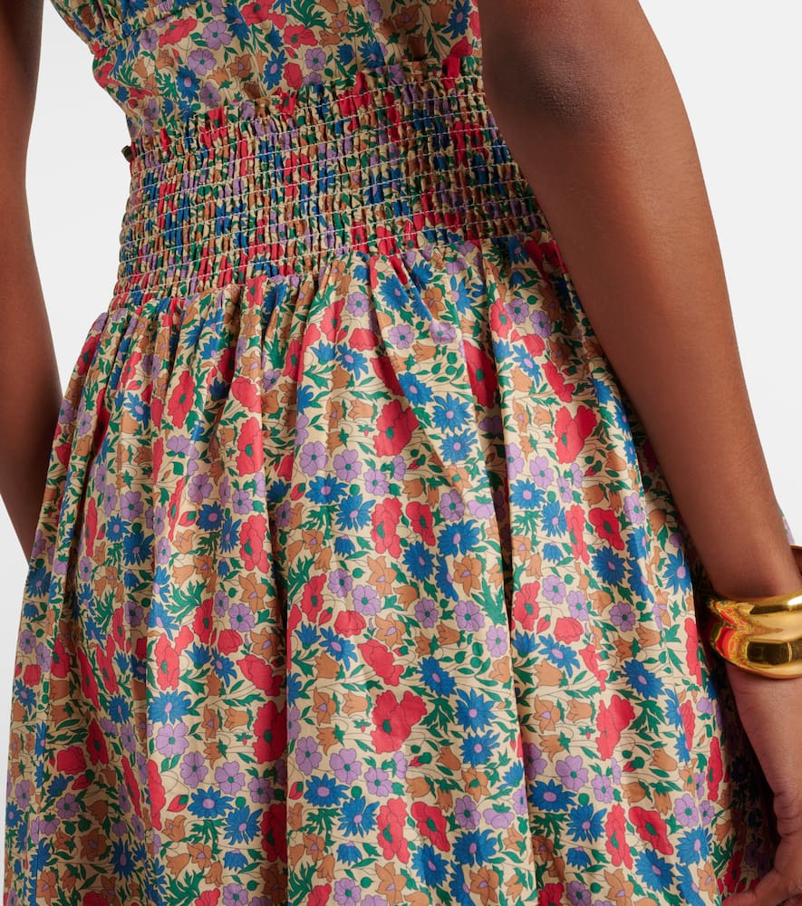Millie floral cotton maxi skirt