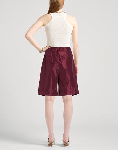 Malìparmi Woman Shorts & Bermuda Shorts Burgundy Size 2 Polyester