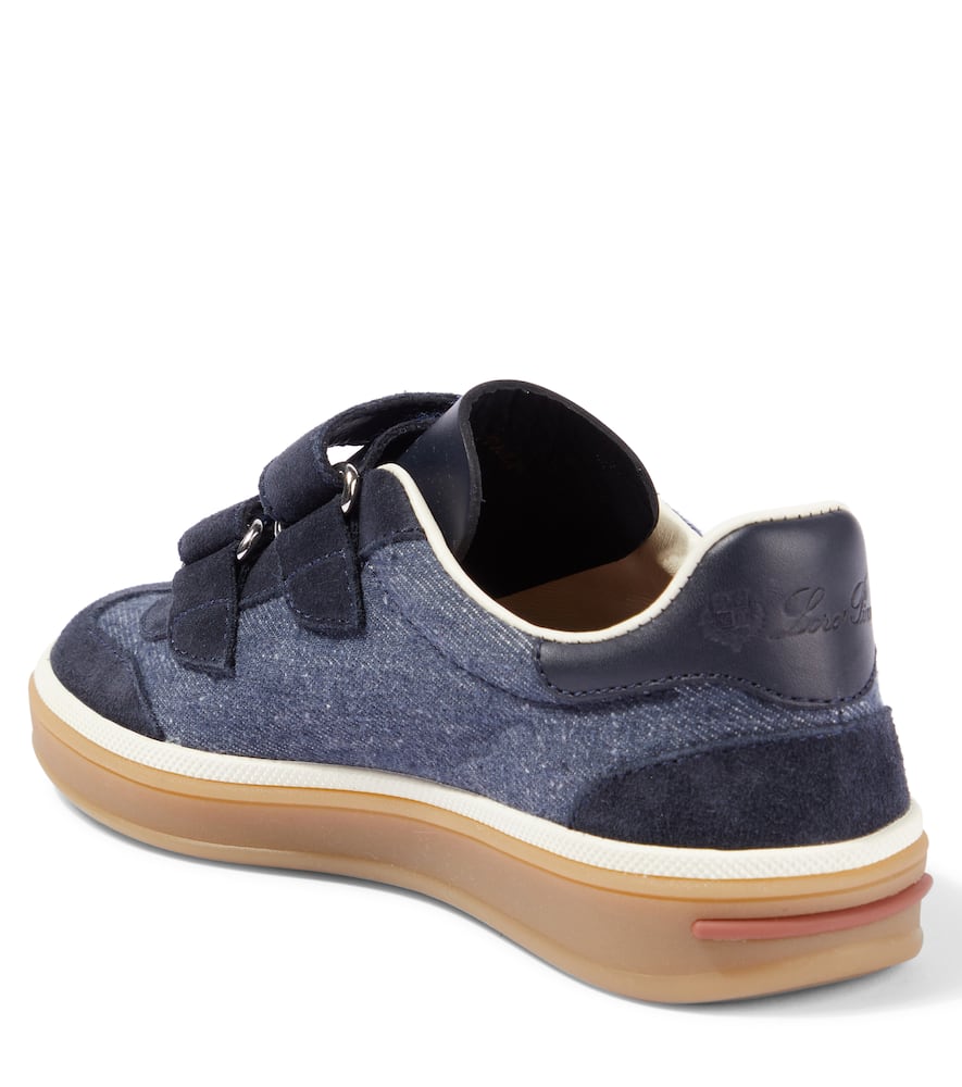 Loro Piana Kids Open Walk denim loafers