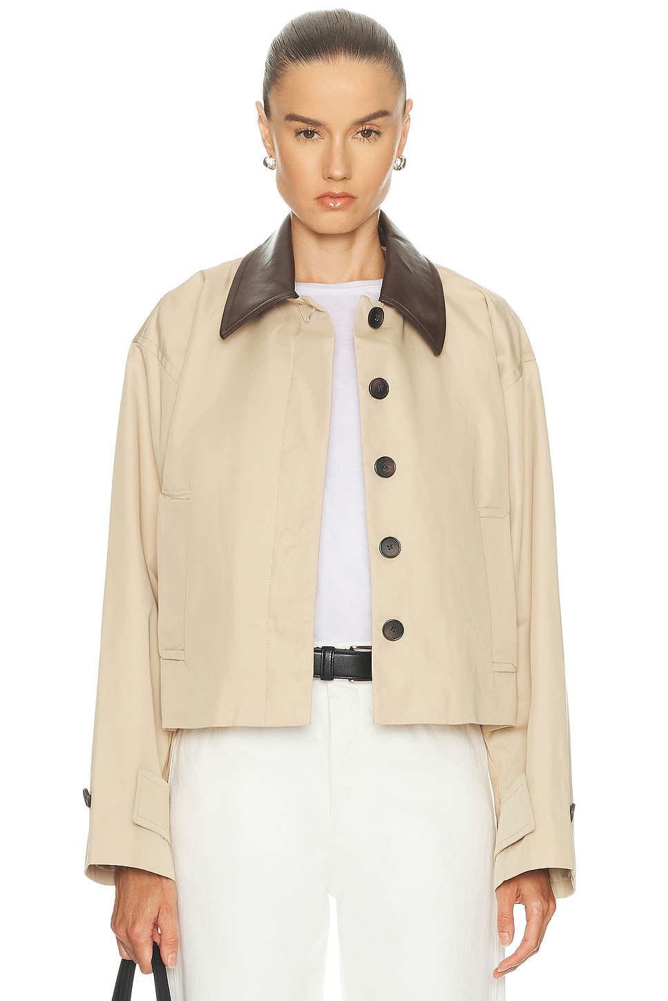 L'Academie by Marianna Nikki Jacket in Khaki - Brown. XL also in XS, XXS, S
