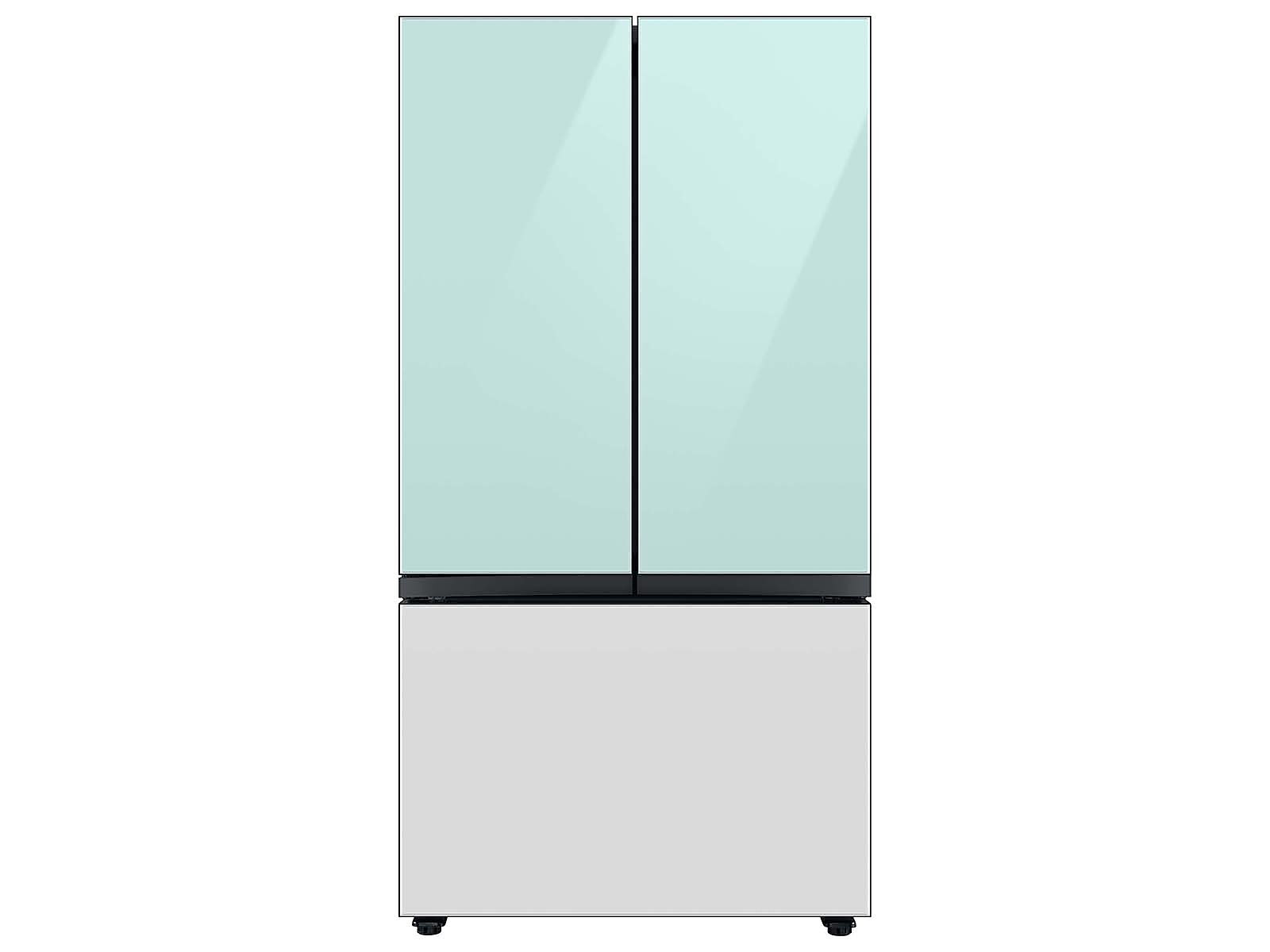 Bespoke 3-Door French Door Refrigerator Panel in White Glass - Bottom Panel(RA-F36DB312/AA)