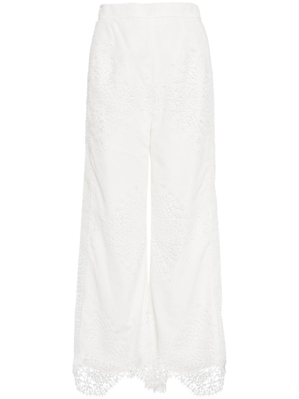 Vida wide-leg trousers - White