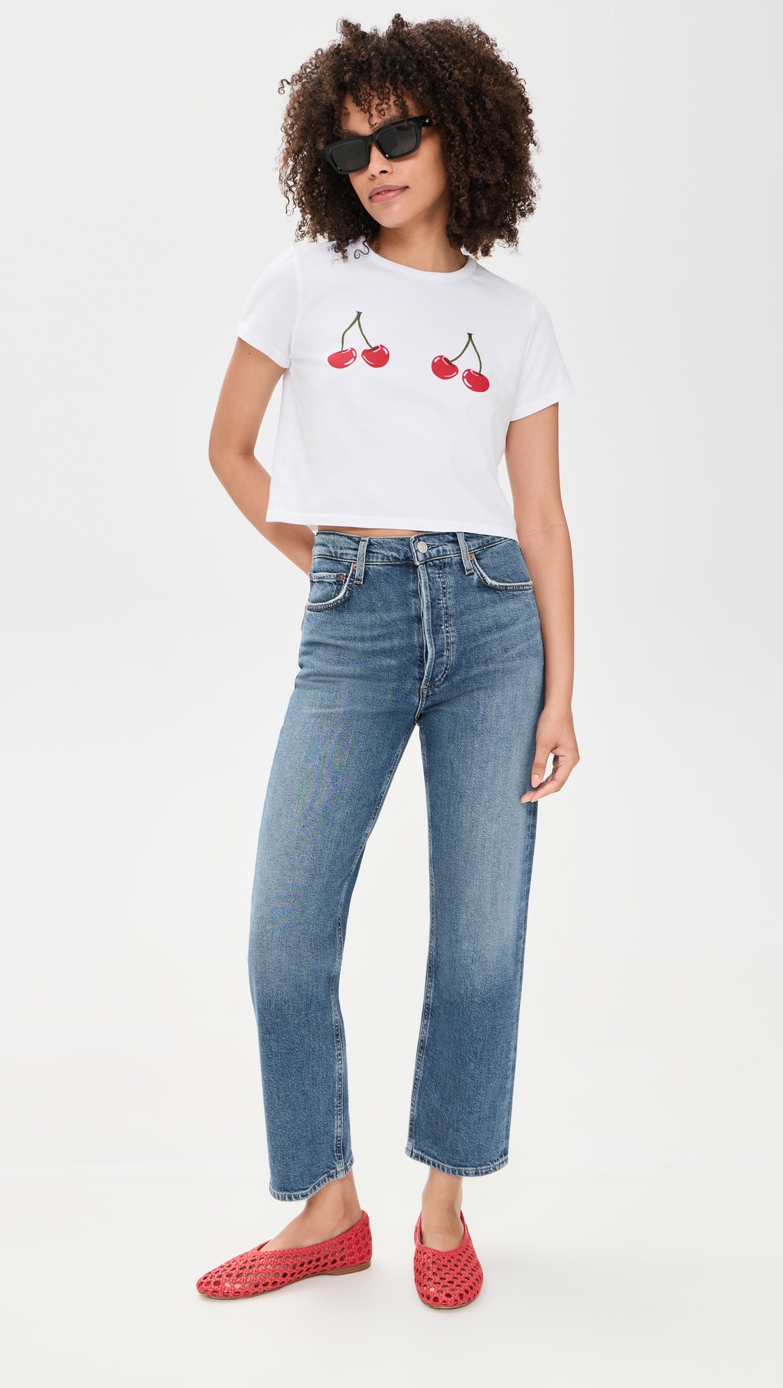 Cherry Picking Tee White