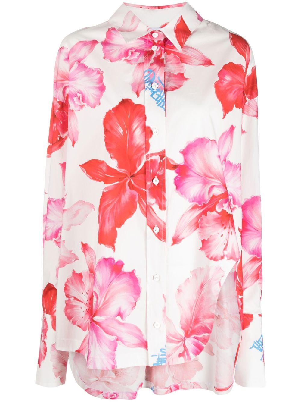 Diana floral-print shirt - White