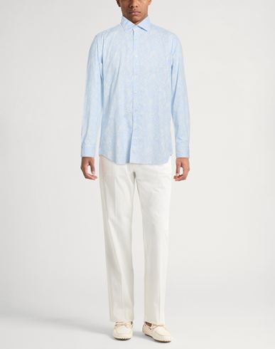 Man Shirt Azure Size 15 ½ Cotton