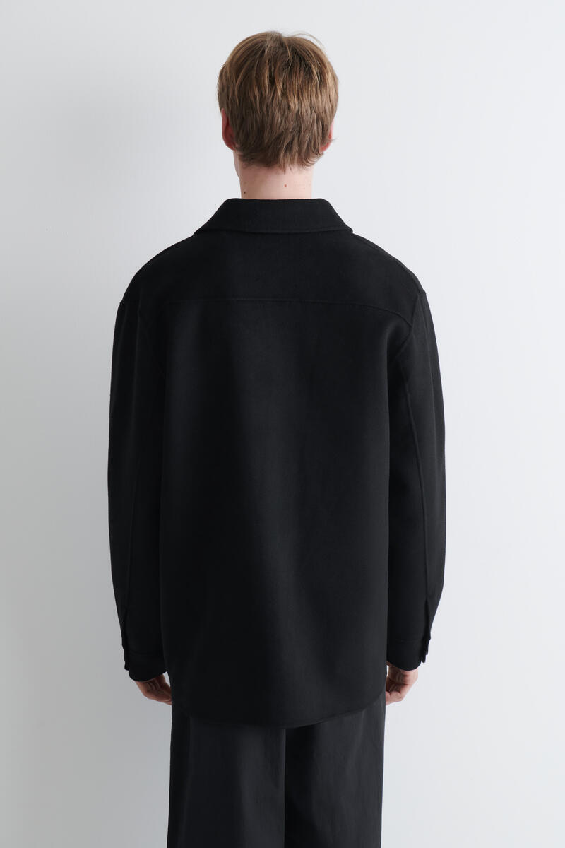 Double-Faced Wool Overshirt
