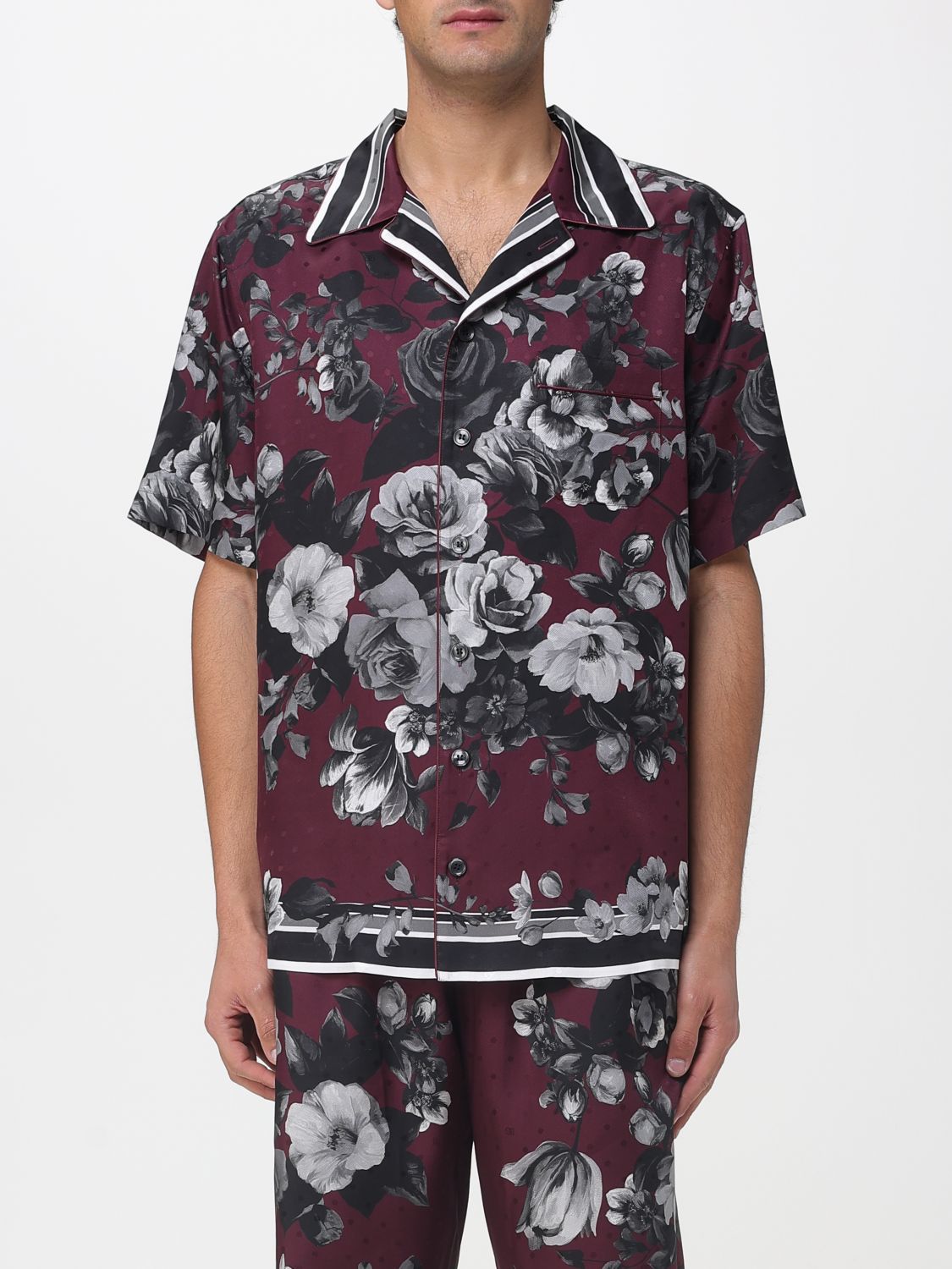 Shirt Men color Burgundy