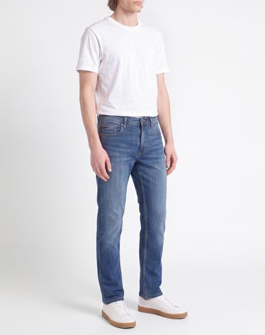 Man Jeans Blue Size 31 Cotton, Elastane