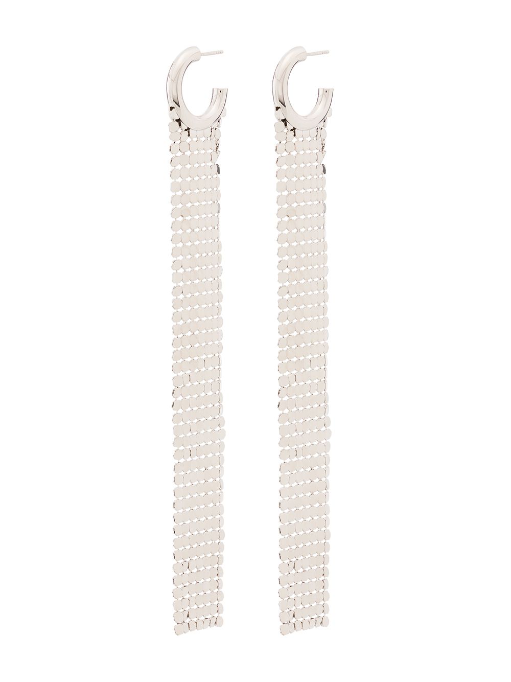 Pixel chainmail earrings - Silver