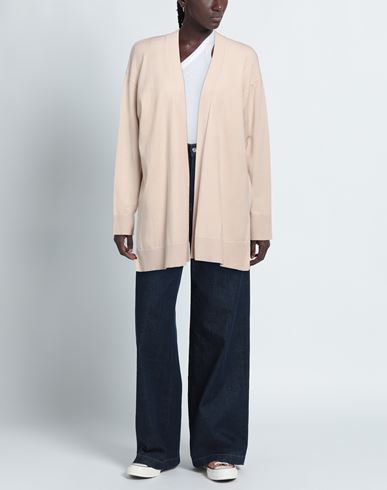Elena Mirò Woman Cardigan Beige Size 10 Viscose, Polyester, Polyamide, Elastane