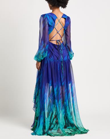 Woman Maxi dress Blue Size 0 Polyester