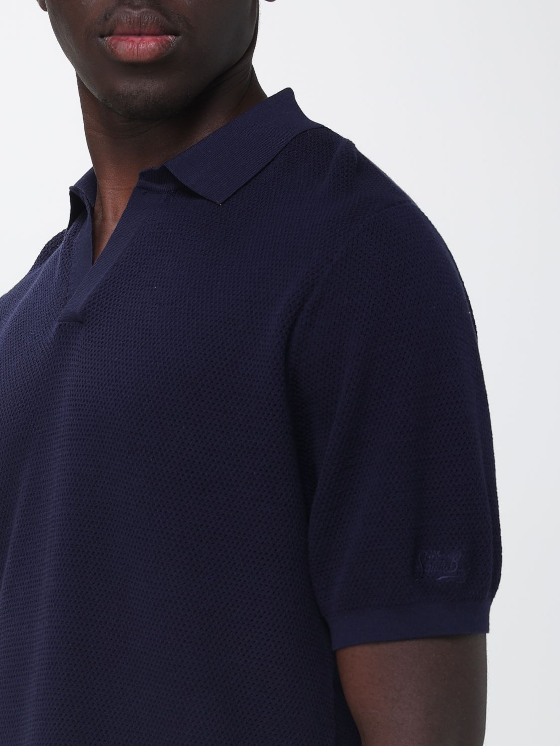 Polo Shirt Men color Navy