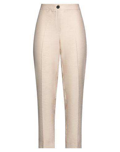 Woman Pants Beige Size 8 Viscose, Polyester, Polyamide