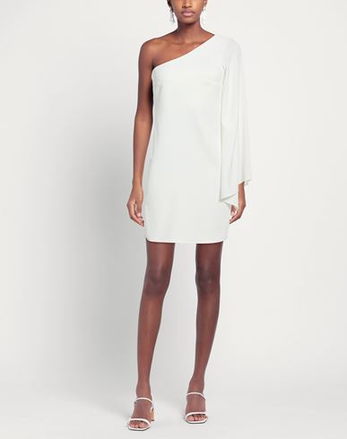 Woman Mini dress White Size 2 Polyester, Elastane