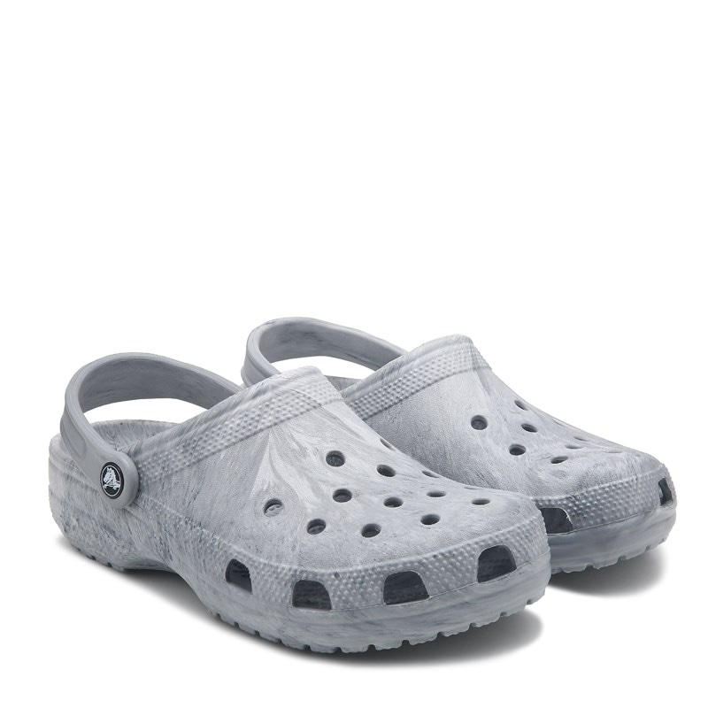 Classic Marbled Clog Shoes (Grey Swirl)